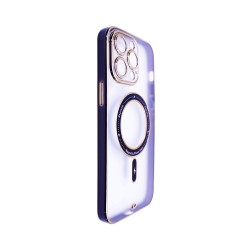 Capa Magnética com Lente de Câmara Série Q para Apple iPhone 14 Pro Max Azul Capa Magnética com Lente de Câmara Série Q para Apple iPhone 14 Pro Max Azul